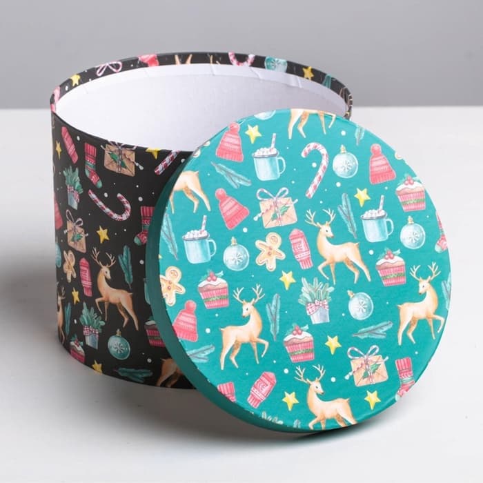 Набор подарочных коробок 5 в 1 «Европейский», 13×14 ‒ 19.5×22 см, Новый год