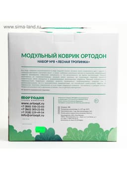 Модульный массажный коврик ОРТОДОН, набор №8 «Лесная тропинка», 8 шт.