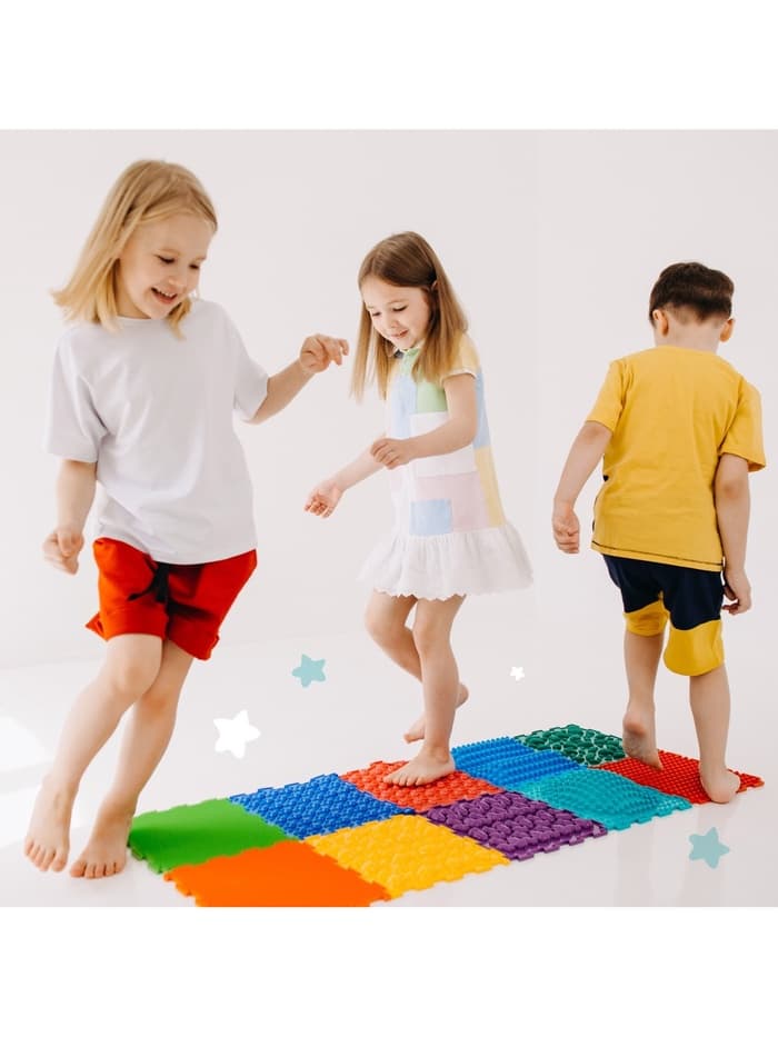 Модульный массажный коврик, набор №10 «Ассорти», 10 шт.