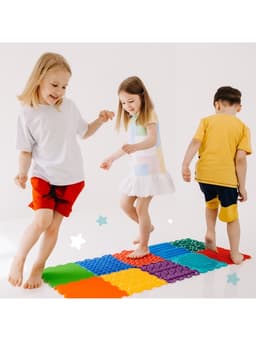 Модульный массажный коврик, набор №10 «Ассорти», 10 шт.