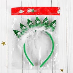 Ободок новогодний карнавальный «Ёлочки», световой