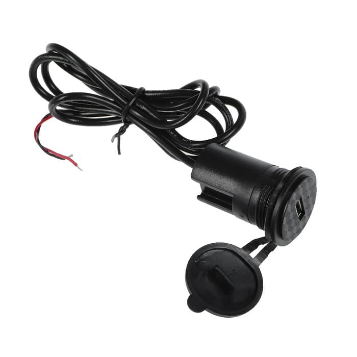 Зарядное устройство на руль мотоцикла, USB, 2.1 А, 24 В, провод 110 см