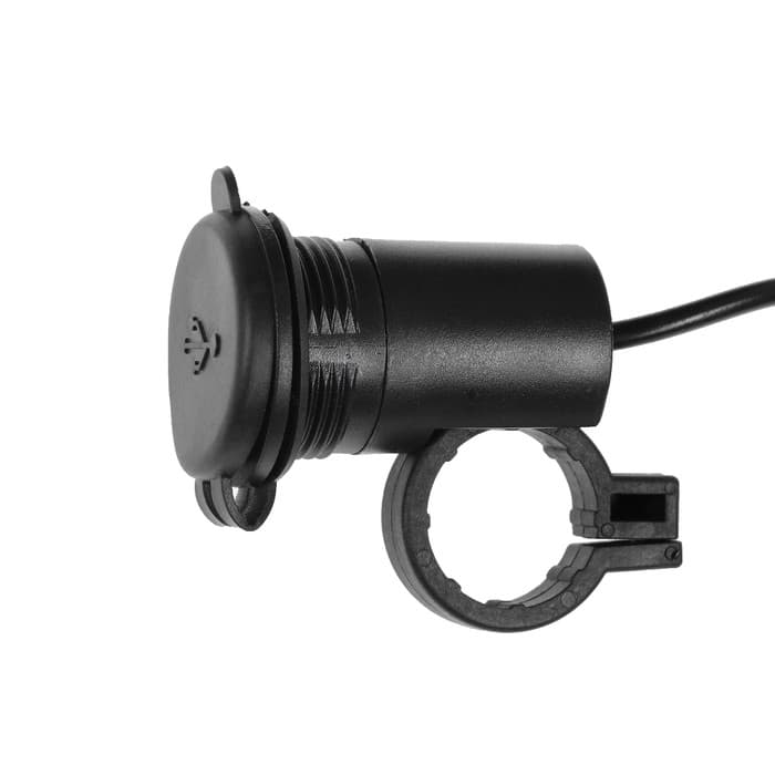Зарядное устройство на руль мотоцикла, USB, 2.1 А, 24 В, провод 110 см