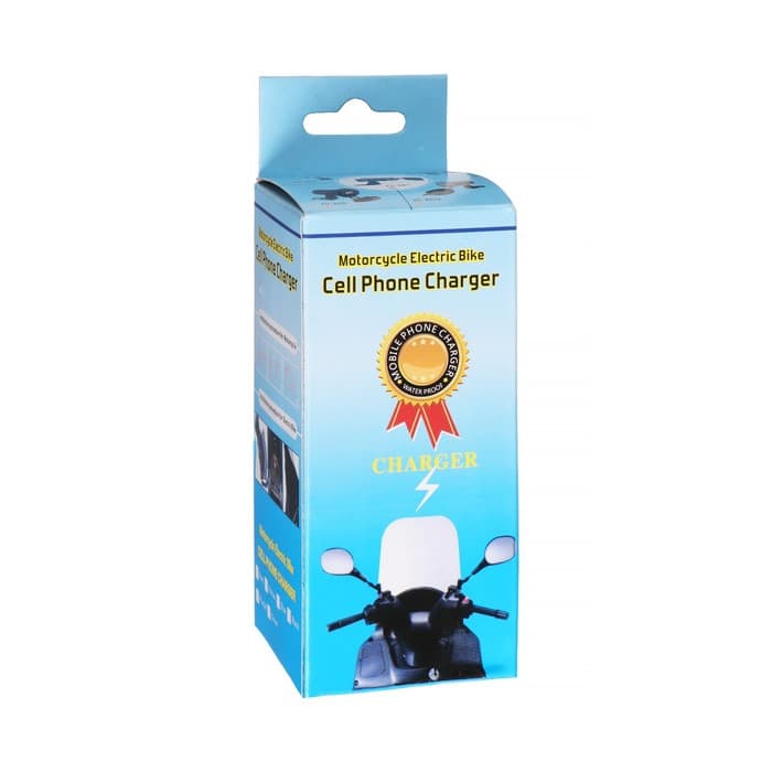Зарядное устройство на руль мотоцикла, USB, 2.1 А, 24 В, провод 110 см