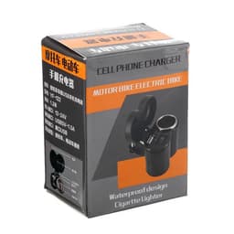 Зарядное устройство на руль мотоцикла, с тумблером, USB + прикуриватель, провод 120 см