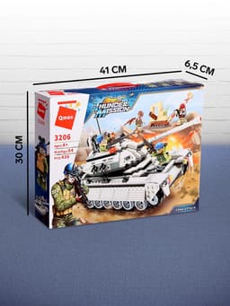 Конструктор Миротворцы Qman «Боевой танк», 4 минифигуры, 430 деталей