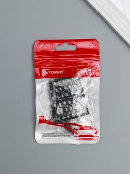 Брелок для ключей с номером телефона, пластиковый, чёрный