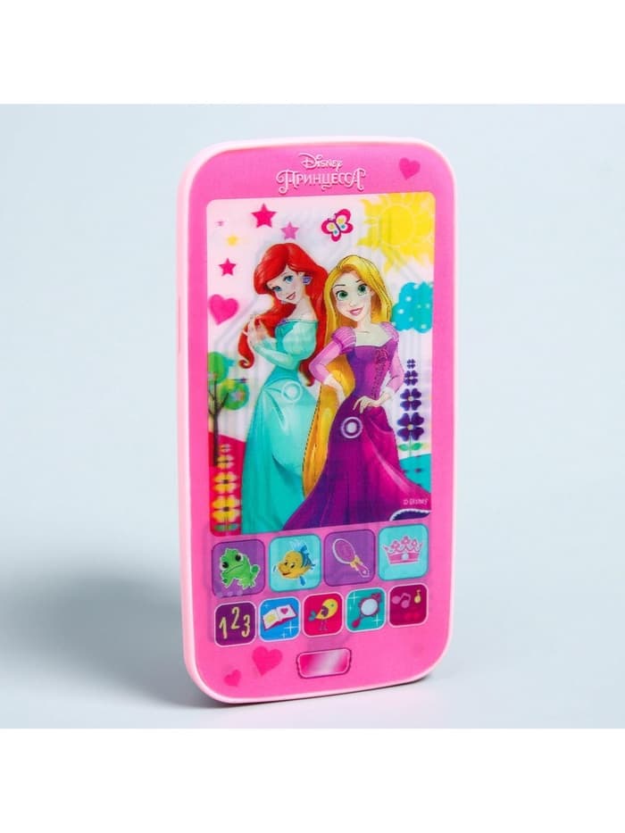 Телефон обучающий «Принцессы», звук, батарейки, Disney