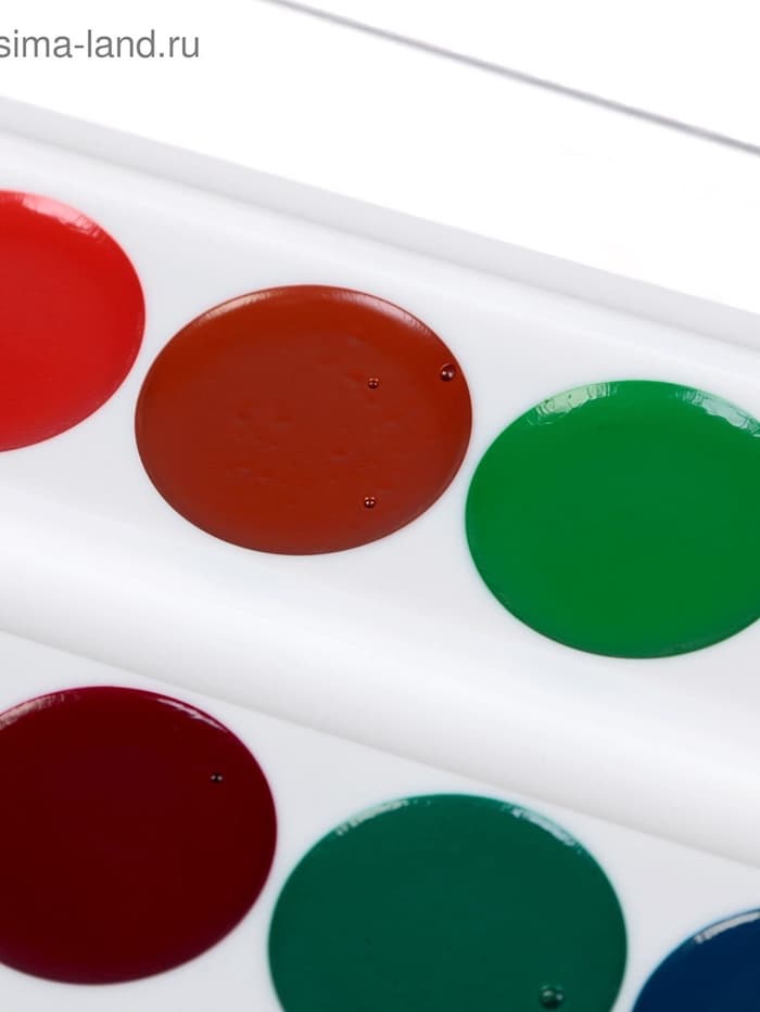 Акварель «Луч. ZOO», 16 цветов, без кисти