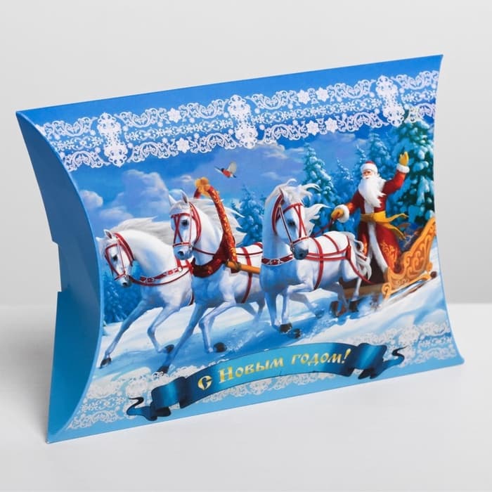 Коробка складная фигурная «С Новым годом», 19×14×4 см