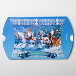 Коробка складная фигурная «С Новым годом», 19×14×4 см