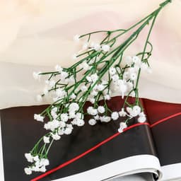 Цветы искусственные «Ветка гипсофилы», 1×53 см, белые