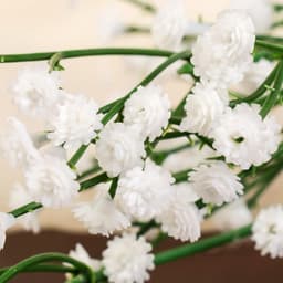 Цветы искусственные «Ветка гипсофилы», 1×53 см, белые