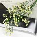 Цветы искусственные «Ветка гипсофилы», 1×53 см, жёлтые