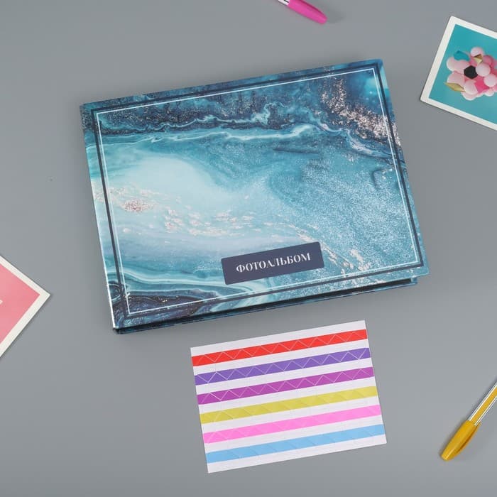 Фотоальбом на кольцах 25 листов Keep memories «Классика морская пыль», с уголками, 27×19 см