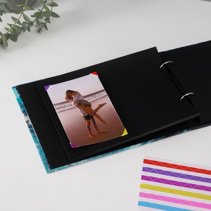 Фотоальбом на кольцах 25 листов Keep memories «Классика морская пыль», с уголками, 27×19 см