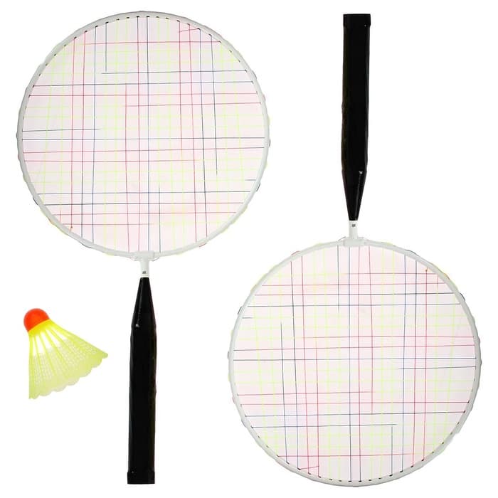 Набор для игры в бадминтон ONLYTOP: 2 ракетки, волан, цвет МИКС