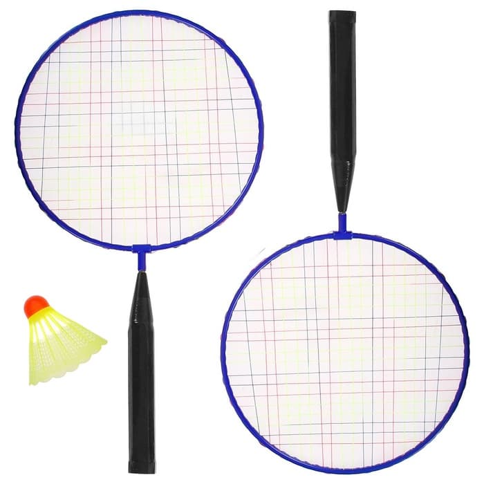 Набор для игры в бадминтон ONLYTOP: 2 ракетки, волан, цвет МИКС