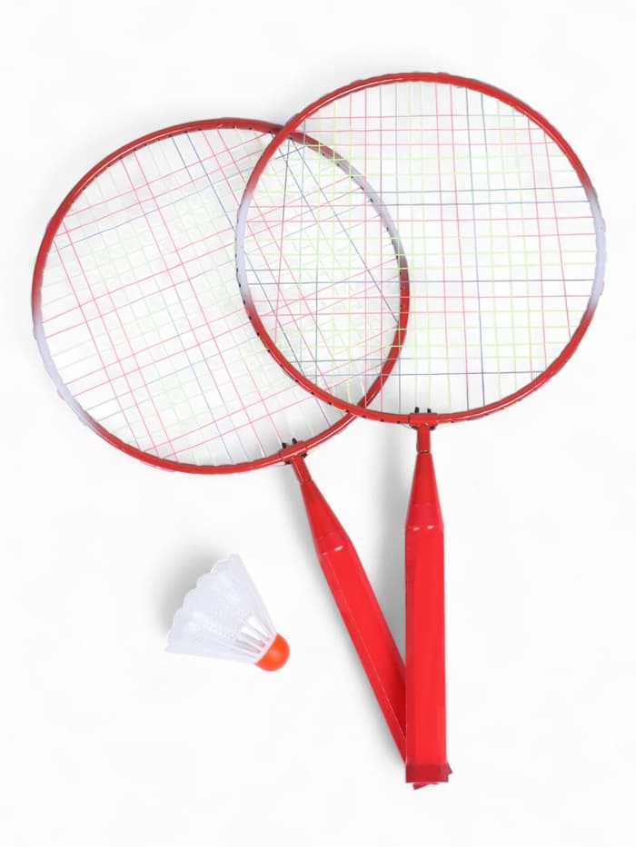 Набор для игры в бадминтон ONLYTOP: 2 ракетки, волан, цвет МИКС
