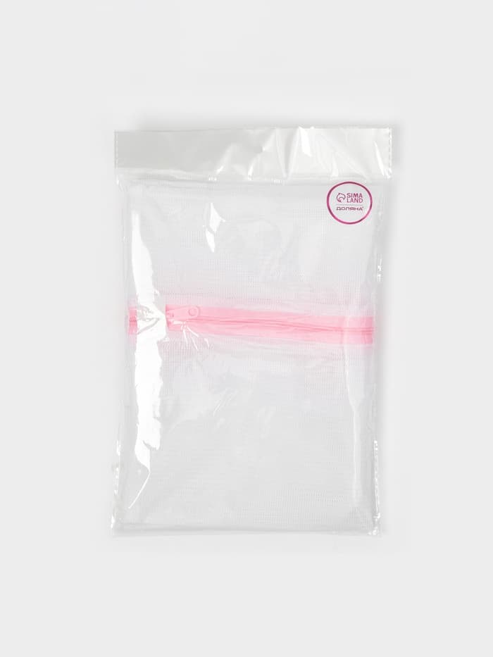 Мешок для стирки белья Доляна, 50×60 см, мелкая сетка, белый