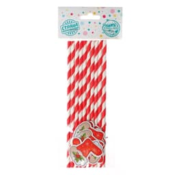 Трубочки для коктейлей одноразовые «Носочек», набор 10 шт.