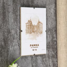 Рамка для фото 10×15 см, «Клип», стекло