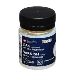 Лак акриловый глянцевый, на водной основе 50 мл, ЗХК Decola «Тройной глянец»