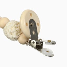 Держатель для соски - пустышки M&B «Сердце», деревянный, бежевый