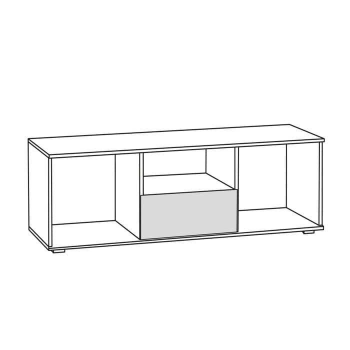 Тумба под ТВ «Бьянка», 1200×455×453 мм, цвет ясень анкор светлый