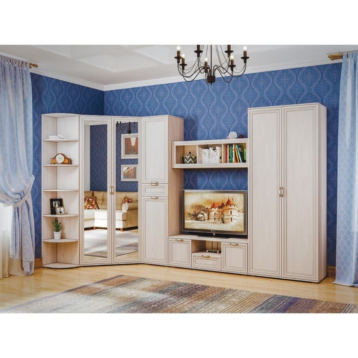 Тумба под ТВ «Бьянка», 1200×455×453 мм, цвет ясень анкор светлый