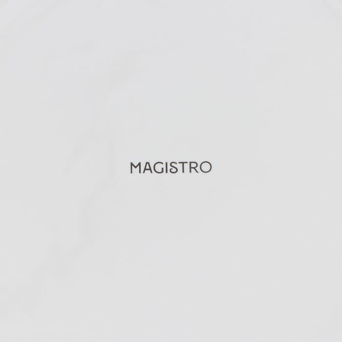 Тарелка обеденная Magistro «Роза», d=25 см, фарфор, белая