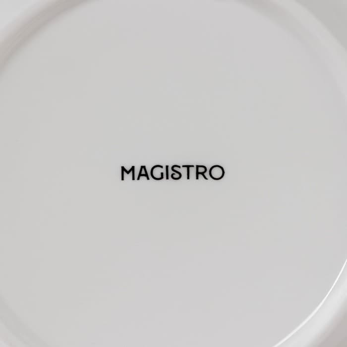 Тарелка для пасты Magistro «Бланш», 500 мл, d=25.5 см, фарфор, белая