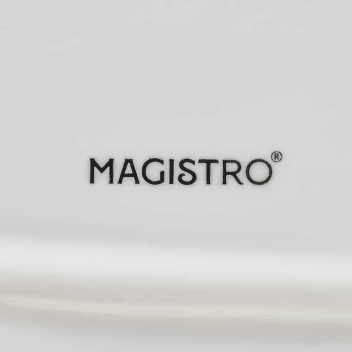 Блюдо Magistro «Рыбка», 35×16.5×3 см, фарфор, белое