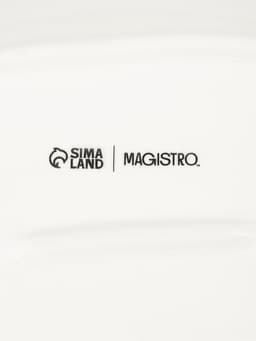 Блюдо Magistro «Рыбка», 35×16.5×3 см, фарфор, белое
