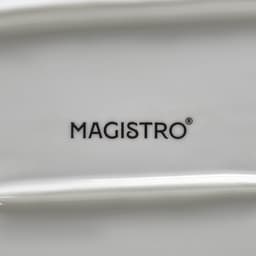 Блюдо фарфоровое с соусником Magistro «Бланш», 28×12.5 см, белое