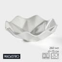 Салатник Magistro «Изобилие», 260 мл, d=15 см, фарфор, белый