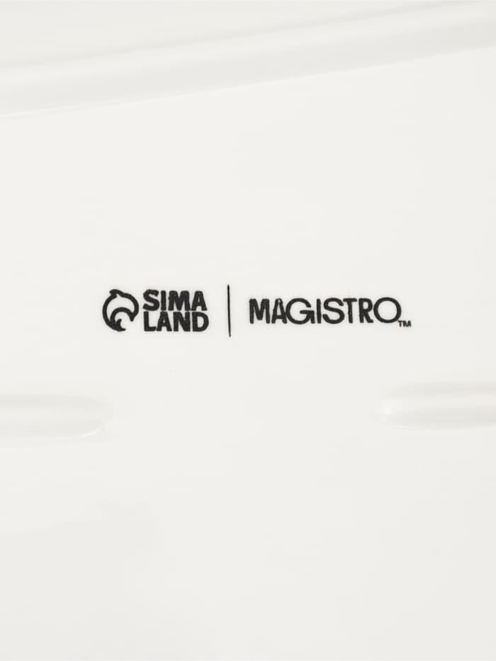 Блюдо Magistro «Бланш», 33.5×16×5 см, фарфор, белое