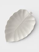 Блюдо Magistro «Лист Бланш», 31×22×3.5 см, фарфор, белое