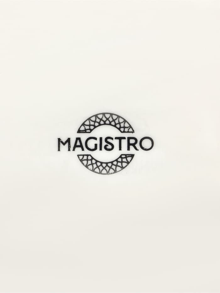 Блюдо Magistro «Лист Бланш», 31×22×3.5 см, фарфор, белое