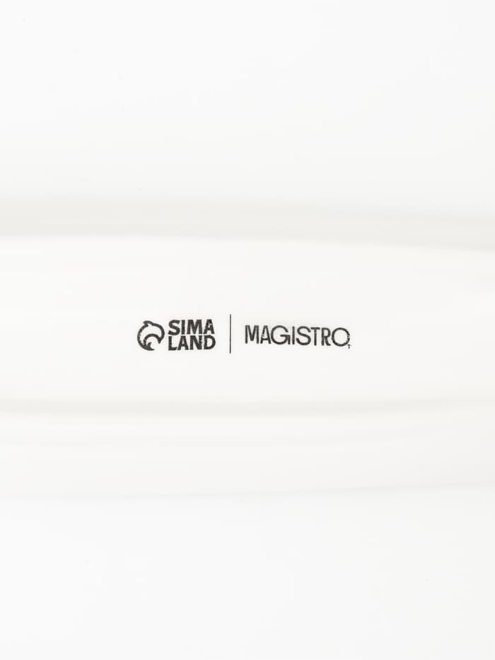 Блюдо Magistro «Рыбка», 35×7.5×2.5 см, фарфор, белое
