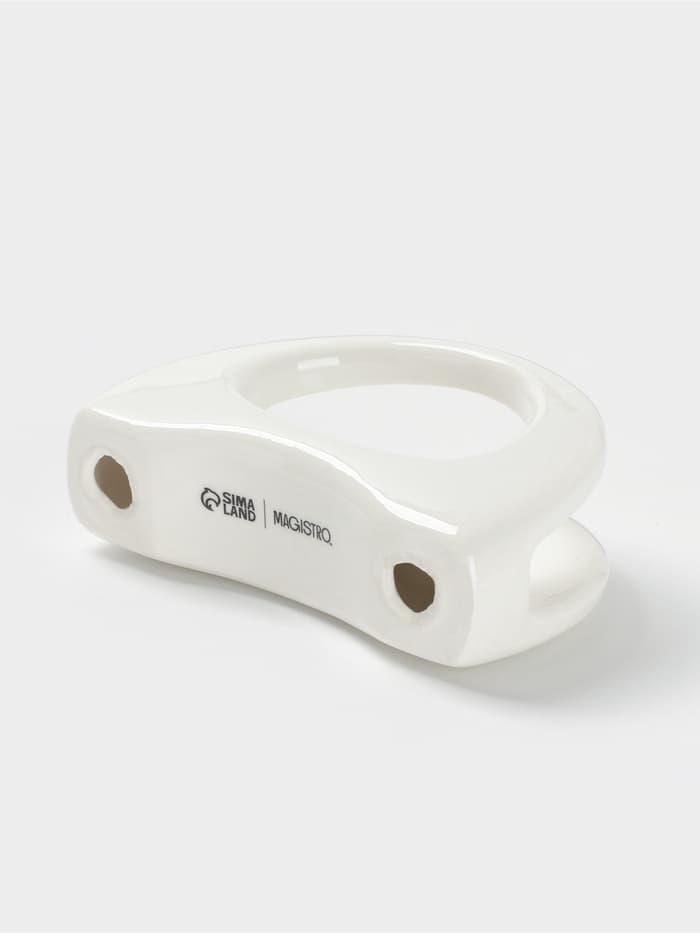 Салфетница Magistro «Бланш», 13×3.5×8 см, фарфор, белая