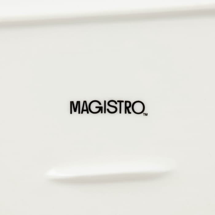 Маслёнка Magistro «Бланш», 16×8 см, фарфор, белая