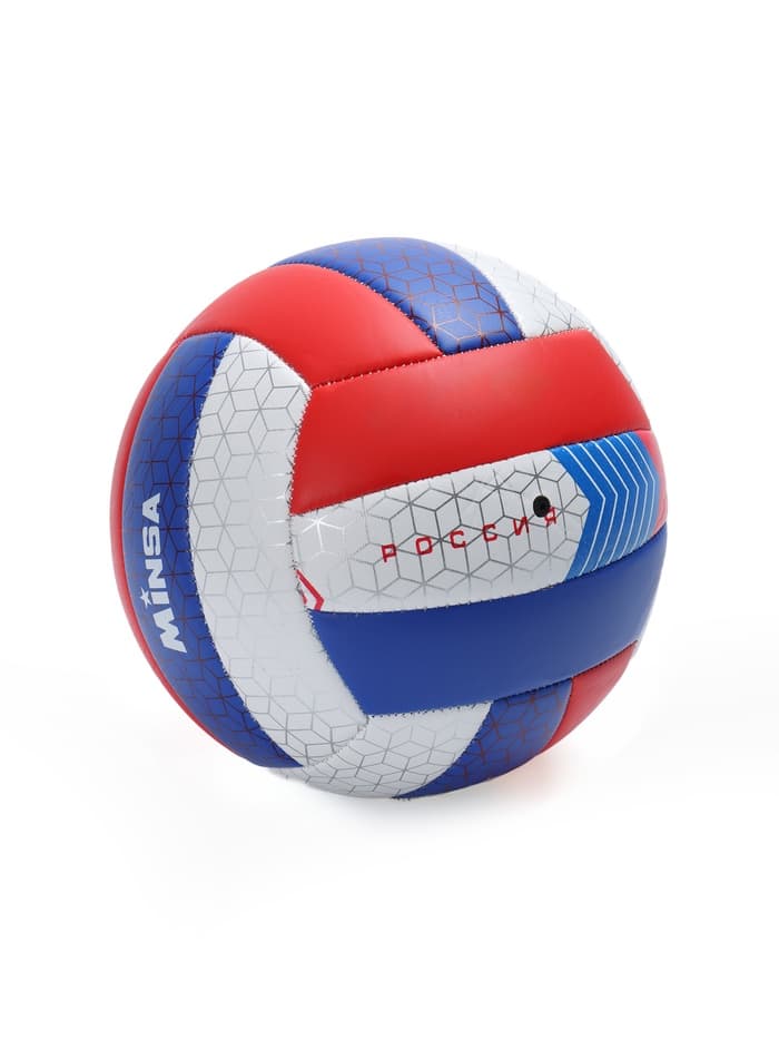 Волейбольный мяч MINSA «РОССИЯ», машинная сшивка, 18 панелей, р. 5, PVC