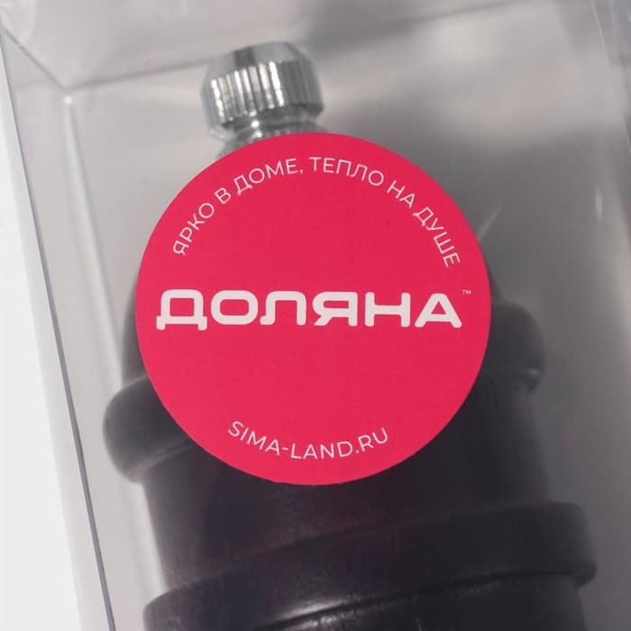 Мельница для специй Доляна «Эстет», 22×5.5 см, керамический механизм, дуб, коричневая