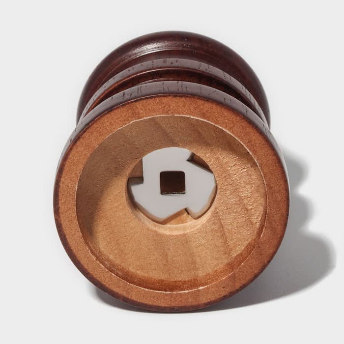 Мельница для специй Доляна «Эстет», 22×5.5 см, керамический механизм, дуб, коричневая