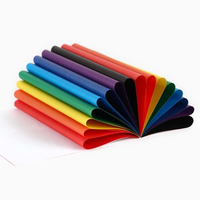 Цветная бумага, А4, 16 листов, 8 цветов, немелованная, двусторонняя, на скрепке, 48 г/м², «Маша и медведь»
