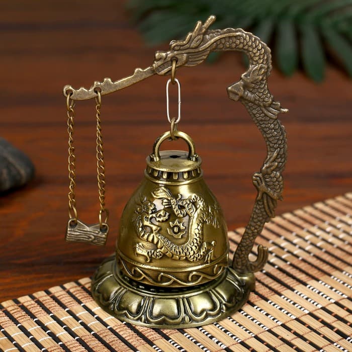 Колокол - гонг настольный металл «Дракон», d=4.5 см, 11.2×9.5×9.5 см