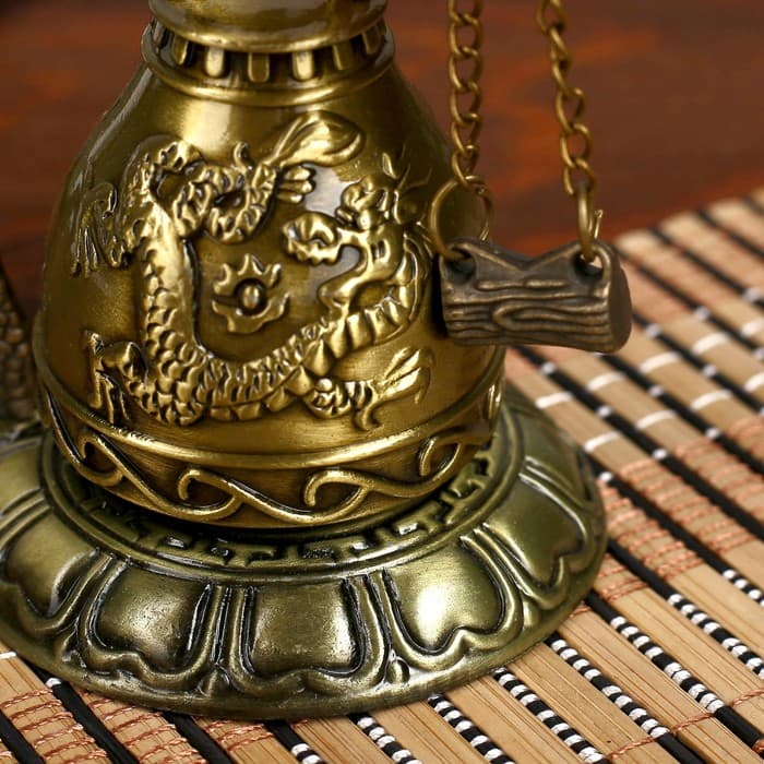 Колокол - гонг настольный металл «Дракон», d=4.5 см, 11.2×9.5×9.5 см