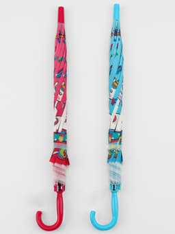 Зонт - трость детский «Радужный единорог», полуавтоматический, 8 спиц, R=39/47 см, d=78 см, МИКС