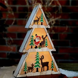 Декор новогодний с подсветкой «Ёлочка», 4.4×20×29 см